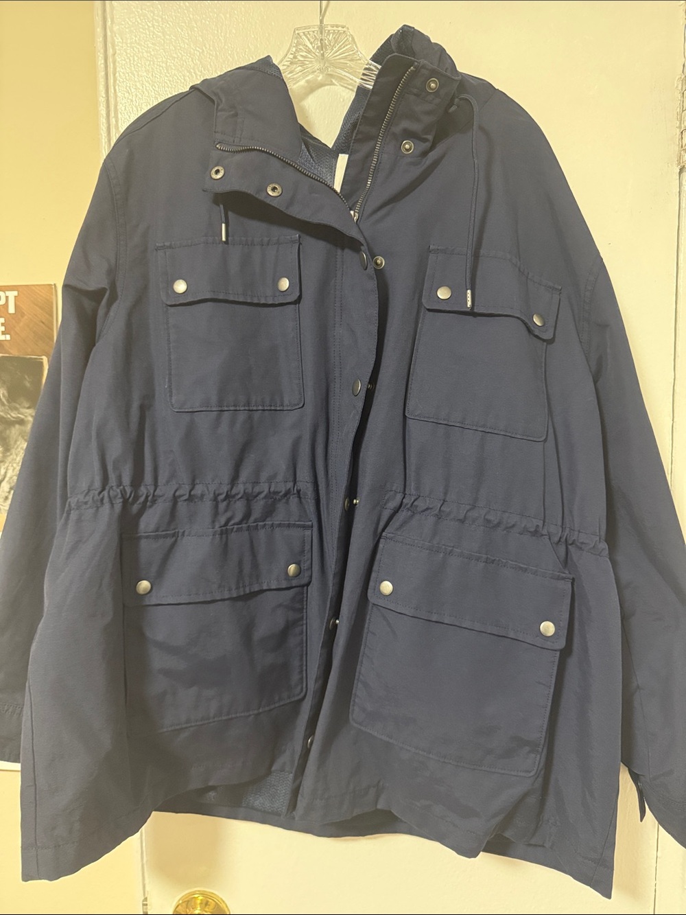 Women’s Navy Utility Hooded Jacket